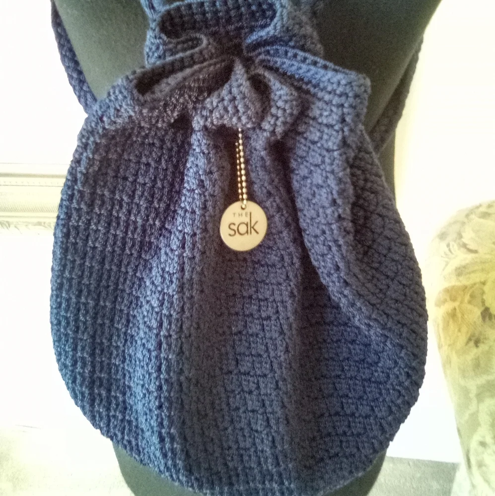 Boho Knit Backpack Style Bag - Picture 4 of 4
